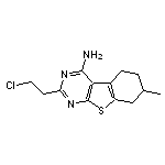 2-(2-chloroethyl)-7-methyl-5,6,7,8-tetrahydro[1]benzothieno[2,3-d]pyrimidin-4-amine