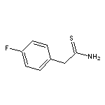 2-(4-fluorophenyl)ethanethioamide