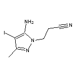 3-(5-amino-4-iodo-3-methyl-1H-pyrazol-1-yl)propanenitrile