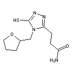 3-[5-mercapto-4-(tetrahydrofuran-2-ylmethyl)-4H-1,2,4-triazol-3-yl]propanamide