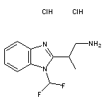 2-[1-(difluoromethyl)-1H-1,3-benzodiazol-2-yl]propan-1-amine dihydrochloride