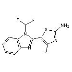 5-[1-(difluoromethyl)-1H-benzimidazol-2-yl]-4-methyl-1,3-thiazol-2-amine