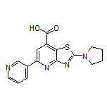 5-(3-Pyridyl)-2-(1-pyrrolidinyl)thiazolo[4,5-b]pyridine-7-carboxylic Acid