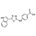 4-{[5-(1H-indol-3-yl)-1,3,4-oxadiazol-2-yl]amino}benzoic acid