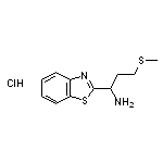 1-(1,3-benzothiazol-2-yl)-3-(methylthio)propan-1-amine hydrochloride