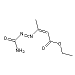 ethyl 3-[(aminocarbonyl)diazenyl]but-2-enoate