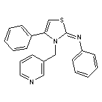 N-[(2E)-4-phenyl-3-(pyridin-3-ylmethyl)-1,3-thiazol-2(3H)-ylidene]aniline