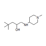 4,4-Dimethyl-1-[(1-methyl-4-piperidyl)amino]-2-pentanol