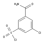 3-carbamoyl-5-chlorobenzene-1-sulfonyl chloride