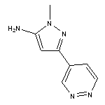 1-methyl-3-(pyridazin-4-yl)-1H-pyrazol-5-amine