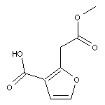 2-(2-methoxy-2-oxoethyl)furan-3-carboxylic acid