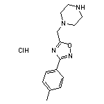 3-(4-methylphenyl)-5-(piperazin-1-ylmethyl)-1,2,4-oxadiazole hydrochloride