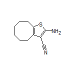 2-Amino-4,5,6,7,8,9-hexahydrocycloocta[b]thiophene-3-carbonitrile