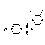 4-amino-N-(3-chloro-4-fluorophenyl)benzene-1-sulfonamide