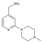 [2-(4-methylpiperazin-1-yl)pyridin-4-yl]methanamine