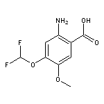 2-amino-4-(difluoromethoxy)-5-methoxybenzoic acid