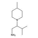 3-methyl-2-(4-methylpiperidin-1-yl)butan-1-amine