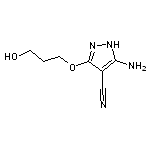 5-amino-3-(3-hydroxypropoxy)-1H-pyrazole-4-carbonitrile