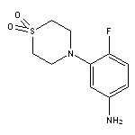 4-(5-amino-2-fluorophenyl)-1$l^{6},4-thiomorpholine-1,1-dione