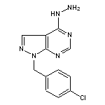 1-(4-chlorobenzyl)-4-hydrazino-1H-pyrazolo[3,4-d]pyrimidine