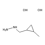 1-[(2-methylcyclopropyl)methyl]hydrazine dihydrochloride