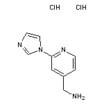 [2-(1H-imidazol-1-yl)pyridin-4-yl]methanamine dihydrochloride