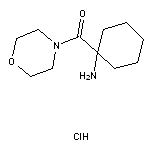 1-(morpholin-4-ylcarbonyl)cyclohexan-1-amine hydrochloride