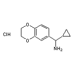 cyclopropyl(2,3-dihydro-1,4-benzodioxin-6-yl)methanamine hydrochloride