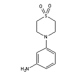 4-(3-aminophenyl)-1$l^{6},4-thiomorpholine-1,1-dione