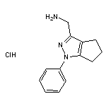 {1-phenyl-1H,4H,5H,6H-cyclopenta[c]pyrazol-3-yl}methanamine hydrochloride