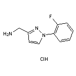 [1-(2-fluorophenyl)-1H-pyrazol-3-yl]methanamine hydrochloride