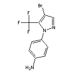 4-[4-bromo-5-(trifluoromethyl)-1H-pyrazol-1-yl]aniline