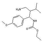 ethyl N-[2-(aminomethyl)-1-(4-methoxyphenyl)-3-methylbutyl]carbamate