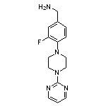 {3-fluoro-4-[4-(pyrimidin-2-yl)piperazin-1-yl]phenyl}methanamine