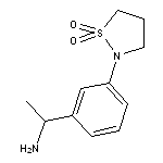 2-[3-(1-aminoethyl)phenyl]-1$l^{6},2-thiazolidine-1,1-dione