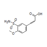 3-(4-Methoxy-3-sulfamoylphenyl)acrylic Acid