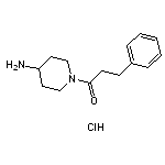 1-(4-aminopiperidin-1-yl)-3-phenylpropan-1-one hydrochloride