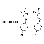 bis(4-(2,2,2-trifluoroethoxy)cyclohexan-1-amine) trihydrochloride