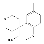 [4-(2-methoxy-5-methylphenyl)oxan-4-yl]methanamine