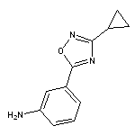 3-(3-cyclopropyl-1,2,4-oxadiazol-5-yl)aniline