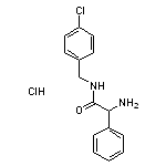 2-amino-N-[(4-chlorophenyl)methyl]-2-phenylacetamide hydrochloride