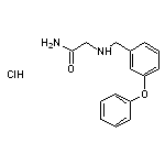 2-{[(3-phenoxyphenyl)methyl]amino}acetamide hydrochloride