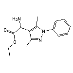 ethyl amino(3,5-dimethyl-1-phenyl-1H-pyrazol-4-yl)acetate