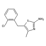 5-[(2-chlorophenyl)methyl]-4-methyl-1,3-thiazol-2-amine