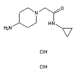 2-(4-aminopiperidin-1-yl)-N-cyclopropylacetamide dihydrochloride