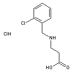 3-{[(2-chlorophenyl)methyl]amino}propanoic acid hydrochloride