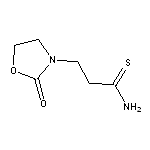 3-(2-oxo-1,3-oxazolidin-3-yl)propanethioamide