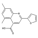 2-(furan-2-yl)-5,7-dimethylquinoline-4-carboxylic acid