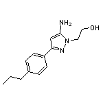 2-[5-amino-3-(4-propylphenyl)-1H-pyrazol-1-yl]ethan-1-ol