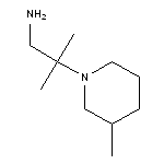 2-methyl-2-(3-methylpiperidin-1-yl)propan-1-amine